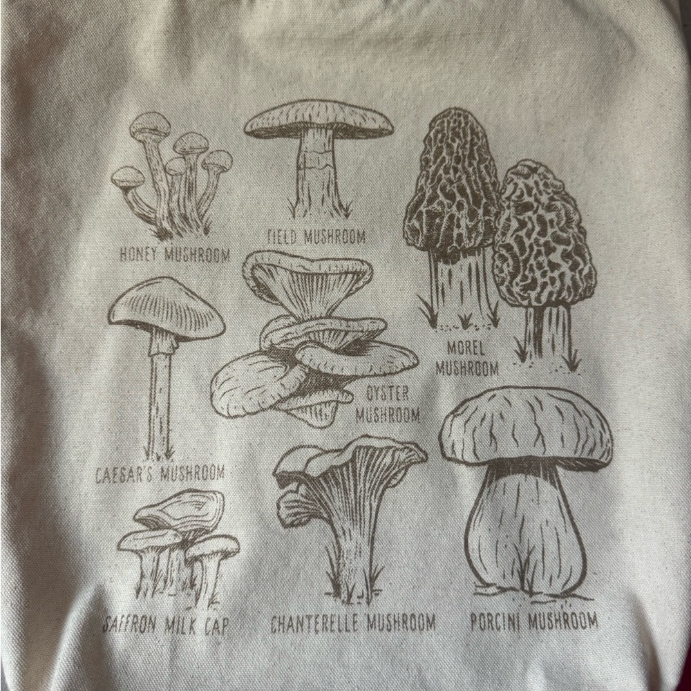 mushroom tote bag